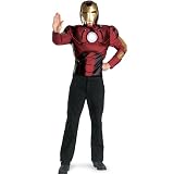 Iron Man 2008 Movie Muscle Chest Adult Halloween Costume (42-46)