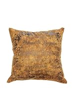 ICONS CORNER Cojín Piel De Cabra (Beige / Negro)