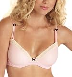 Betsey Johnson Women's Zipper Stripe Lightly Lined Demi - 723100,Pussy Cat Pink,36DD