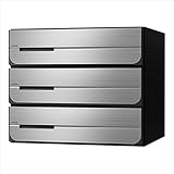 ナスタ:D-ALL 集合郵便受箱（屋内仕様）3戸用　前入前出 KS-MB3102PU-3L-S