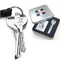 Swiss+Tech UKTBS Utili-Key KeyChain Tool with Bottle Opener, Knife, Screwdriver, Metal Gift Box