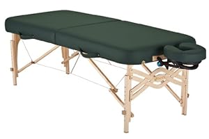 Earthlite Spirit 1/2 Reiki and 1/2 Standard Panel 30-Inch Portable Massage Table Package, Hunter