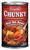 Campbell's Chunky Beef Rib Roast with Potatoes & Herbs Soup 18.8 oz (Pack of 12)