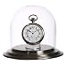 Large Glass Pocket Watch Display Dome with Satin Chrome Plated Base image 1