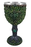 Cool Celtic Green Man Wine Goblet Pagan Wicca