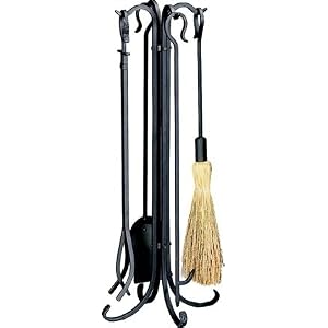 5 Pc Bronze Heavy Weight Rustic Fireset by Uniflame