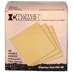 Chemex Unbleached Square Coffee Filter by Chemex
