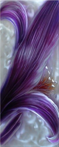 Up Close with an Iris Flower Blossom - Handcrafted Metal Wall Art Panel - Unique Decoration for Any Home & Office - Lifetime Quality Warranty