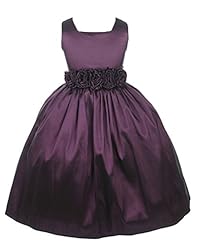 Toddler Infant  Sleeveless Plaid Print Velvet Flower-Girl Dress  With a Bow(s) and a Sash 