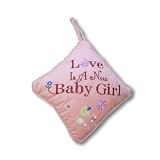 Wall Hanging Pillow - Love Is A New Baby Girl