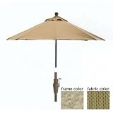 Casual Creations 9 Ft Saddle Market Umbrella With Extension With S...