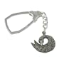 Fashion Keychain Sterling Silver for Women 3.5 inches (krng267)