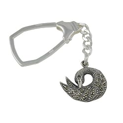 Fashion Keychain Sterling Silver for Women 3.5 inches (krng267)