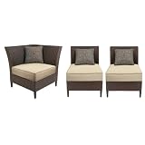 41nwQLcpRBL. SL160  6 Piece Outdoor Wicker Sofa Sectional Set Patio Furniture