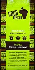 Good African Rwenzori Mountains Coffee, Ground, Medium Roast 8.82 OZ (pack of 6)