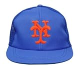 MLB Boys New York Mets Snapback Trucker Hat Cap - Blue