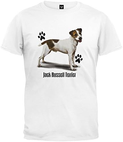 Jack Russell Terrier Profile White T-Shirt - X-Large