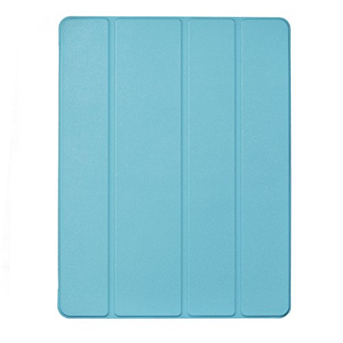 Afranker Slim-Fit Folio Smart Four Fold Case with Cleaning Cloth for  Ipad 2, 3, 4 - Blue