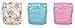 Charlie Banana 2-in-1 Reusable Diapering System, 3 Diapers plus 6 Inserts, Pe...