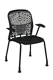 Space Flex Seat and Back Visitors Chair-2 Pack Black