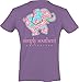 Simply Southern Women's Preppy Elephant Amethyst L