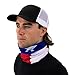 Hoo-Rag - High Performance 100% Moisture Wicking Polyester Microfiber Multi-Functional Face Mask & Neck Cover - UPF 30 - One Size Fits Most - Texas State Flag