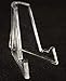 10 DISPLAY STANDS EASEL for Coins Small Knives Challenge Holders CLEAR ACRYLIC