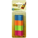 Post-it Pop-Up Page Markers, 1 x 1-1/2-Inches, Assorted Ultra Colors, 50-Sheets/Pad, 4-Pads/Pack