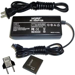 HQRP Kit AC Power Adapter and DC Coupler compatible with Panasonic Lumix DMC3D1 DMC-3D1K DMC-ZS10A DMC-ZS10S DMC-ZS10K DMC-ZS10R DMC-ZS10T DMC-ZS9 DMC-ZS10 DMC-ZX1 DMC-ZX3 Digital Camera plus Euro Plug Adapter