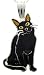 Black Kitty Cat Pendant w/ Necklace by Zarah