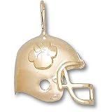 Clemson University Helmet Tiger Paw Pendant (14kt)