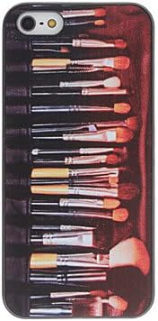 Make up Brushes Set Pattern PC Hard Case with Interior Matte Protection for iPhone 5/5S