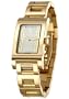 Bulgari RT39GG Rettangolo White Dial 18K Yellow Gold Women's Watch