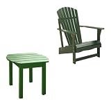 2-Piece Set - Adirondack Chair with Side Table in Hunter Green - K-51901-CT-0