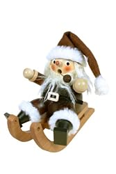 German Smoker - Santa Claus on Sled - Natural