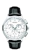 Movado Mens 0606575 Circa Black Crocodile-embossed Leather Strap Watch from Movado