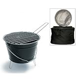 Mini barbecue noir et son sac isotherme