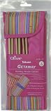 Clover Takumi Getaway 9-Inch Single Point Knitting Needle Gift Set with 7 Sizes