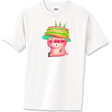 Pig with Birthday Cake Hat - Birthdays / Retirement / Age Toddler Shirt