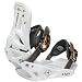 The Aura, was f&uuml;r ein Name! Und der ist Programm - denn diese Snowboardbindung ist f&uuml;r alle M&auml;dls gedacht, die besonders leicht Pipes rocken wollen. Durch das Nylon Gemisch l&auml;sst sie besonders weiche Rides zu und die Polsterung an Baseplate und Highback d&auml;mpft perfekt ab! Features:+ For 'Em Multi Disk+ EVA Baseplate Polsterung mit Real Wrap Highback Polsterung+ Bubbler Anklestrap+ Half-Cap Zehen Strap+ Baseplate aus Nylon Zusammenstellung