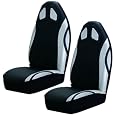 Bucket Seat Covers - Sport Performance Grey Silver - Pair