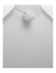 CZ Pendant Necklace In Sterling Silver