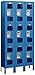 Salsbury Industries S-63368BL-U Triple Tier 36-Inch Wide 6-Feet High 18-Inch Deep Unassembled See Through Metal Locker, Blue