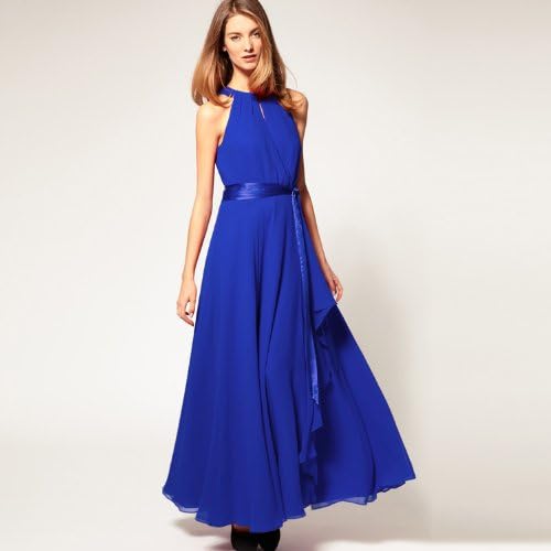 Bingirl Women's Sexy Crochet Chiffon Summer Sleeveless Maxi Dress