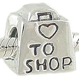 fits Pandora Authentic BIAGI I LOVE TO SHOP Silver BEAD