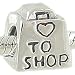 fits Pandora Authentic BIAGI I LOVE TO SHOP Silver BEAD