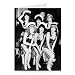 Pans People - Greeting Card (Pack of 2) - 7x5 inch - Art247 - Standard Size - Pack Of 2