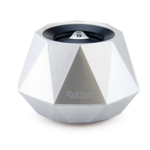 LB1 High Performance New Wireless Bluetooth Mini Speaker for Acer AMD Athlon II X2 3.1GHz Desktop PC | AX3400G-U4802 Diamond Bluetooth Speaker with Built-in Microphone for Hands-Free Phone Call (Silver)