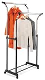 Honey Can Do GAR-01119 Flared Double Garment Rack, Chrome