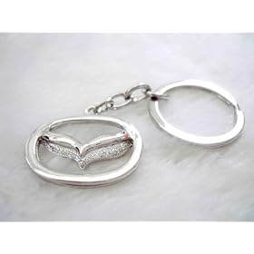 Metal 3D MAZDA Logo Car Keychain/keyring